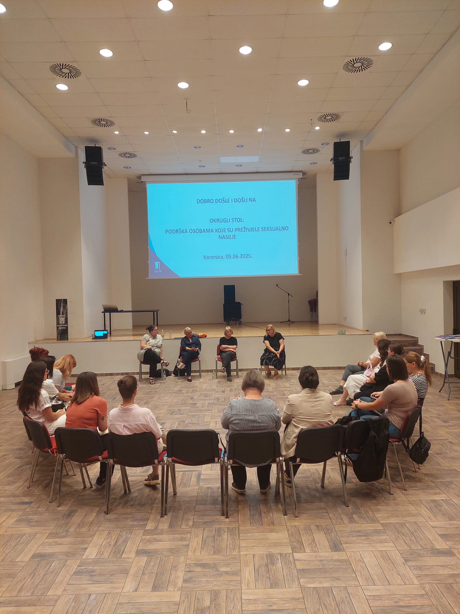 Korenica 05.06.2025. Okrugli stol – Podrška osobama koje su preživjele seksualno nasilje